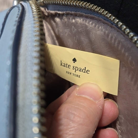 Kate Spade Carli Grove Street Leather Bag Crossbody Handbag Blue (missing strap) - Picture 9 of 11